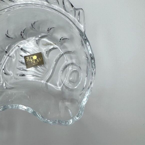 VTG Studio Nova 6" Glass Fish Candy Dish Made in Japan Ocean's Gift Sea Tropical - Picture 5 of 12